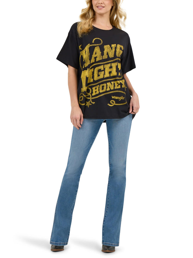 T-shirt Wrangler Lainey Wilson Keep On Keep On, Hang Tight, Honey, TP