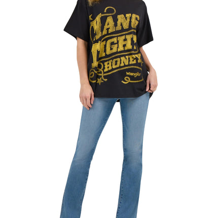 Wrangler Lainey Wilson Keep On Keep On Tee Shirt, Hang Tight, Honey, L