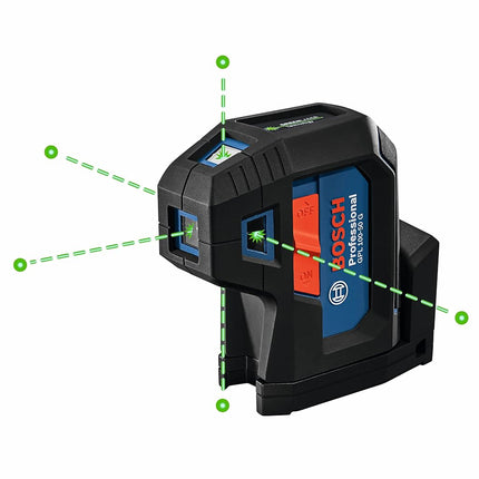 BOSCH GPL100-50G Green-Beam Self-Leveling Alignment Laser, Includes 2 AA Batteries, Built-in Multipurpose Mount, & Hard Carrying Case