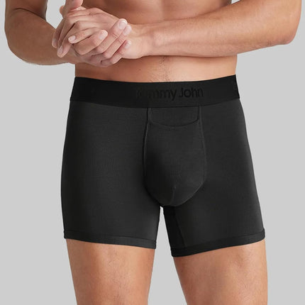 Caleçons Tommy John Second Skin pour hommes - Paquet de 3 - Sous-vêtements confortables, respirants et doux pour hommes (Noir/Turbulence/Bleu marine, XXL)