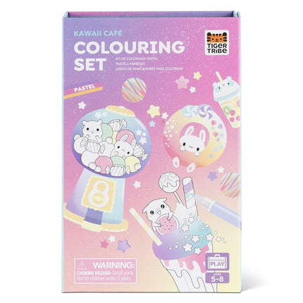 Tiger Tribe Kawaii Cafe Pastel Colouring Set & Drawing Set