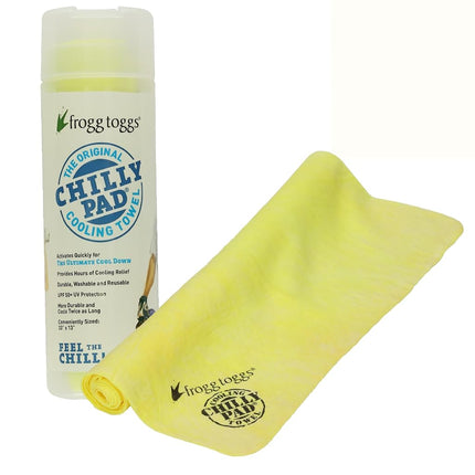 FROGG TOGGS Chilly Pad Cooling Towel, Hivis Yellow