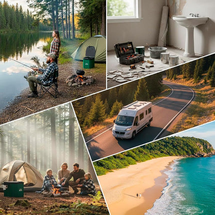 Keystone Peak Portable Camping Toilet – Foldable Travel Potty for Adults | Compact & Sturdy Porta Potty for Camping, Hiking, Car Trips & Emergencies – Comfort Anywhere