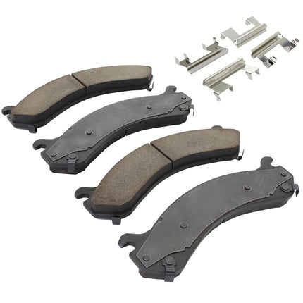QUALITY-BUILT Premium Ceramic Rear Brake Pads (1001-0909C) Compatible with 2001-2013 Chevrolet/GMC (Sierra 3500/Sierra 3500 Classic/Sierra 3500 HD/Silverado 2500/Silverado 3500 & More)