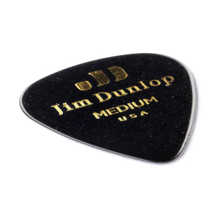 Dunlop 483R03MD Black Classic Celluloid Medium Guitar Picks, 72-Pack