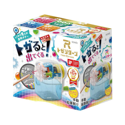 Sonic EK-4297-T Pencil Sharpener, Togar-Return Manual, Transparent