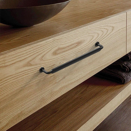 Asidrama 10 Pack 10 Inch(254mm) Matte Black Kitchen Cabinet Handles, Cabinet Pulls Kitchen Cabinet Hardware for Cupboard Drawer Pulls