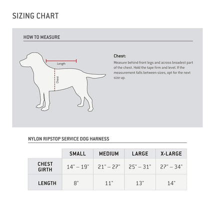 Carhartt Nylon Ripstop Service Dog Harness, High Risk Red/Carhartt Brown, X-Large