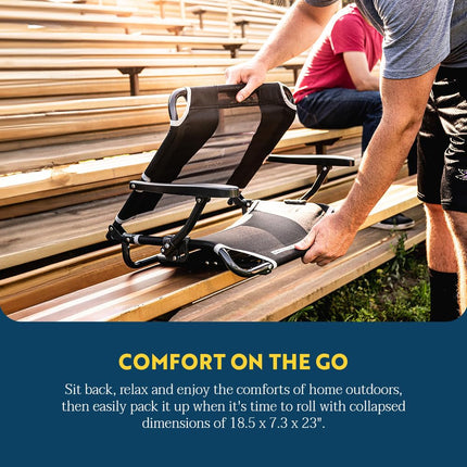 GCI Outdoor Big Comfort Stadium Chair with Armrests