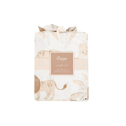 Crane Baby Kendi Collection, Crib Sheet, Animal