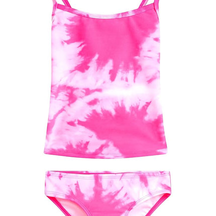 Kanu Surf Melanie Ensemble de bain 2 pièces tankini avec protection UV UPF 50+ pour fille, rose Beach Girl, 14