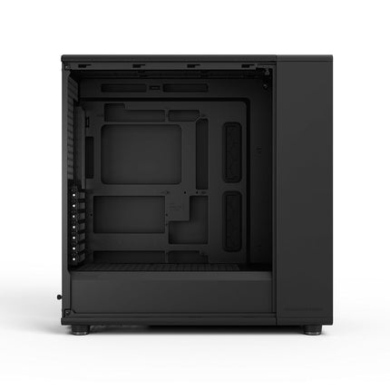 Fractal Design North XL Momentum Black - Glass Side Panel - Genuine Blackened Oak Wood Front - High Airflow PC Gaming Case - Three powerful 140mm Momentum Fans Included - ATX/E-ATX Support