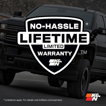 Filtro de aire de motor K&N: Alto rendimiento, premium, lavable, filtro de repuesto: Compatible con NISSAN Titan 2017-2019, 33-5062