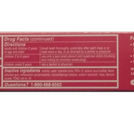 Colgate Pasta dental anticaries con flúor Sparkling White Cinnamint con sabor a canela y menta natural en gel - Sin gluten
