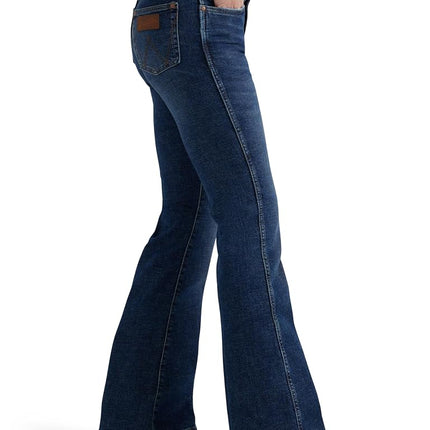 Wrangler Women's Retro High Rise Trouser Jean, Sara, 27W x 30L
