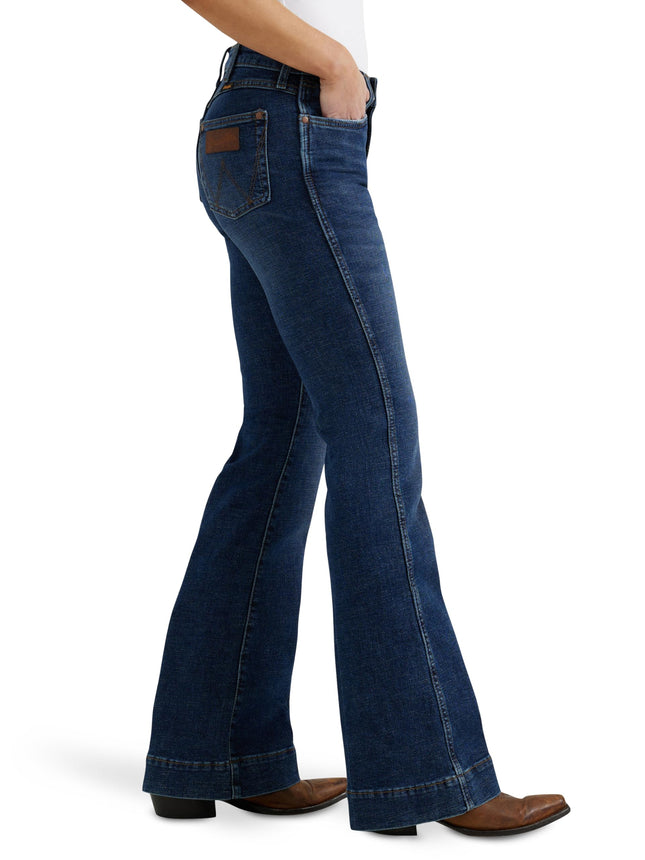 Jean Pantalon Femme Taille Haute Rétro Wrangler, Sara, 27W x 30L