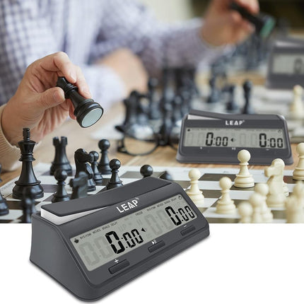 LEAP Chess Clock 9921 Updated Programme Byo-yomi Delay Bonus with Large Screen