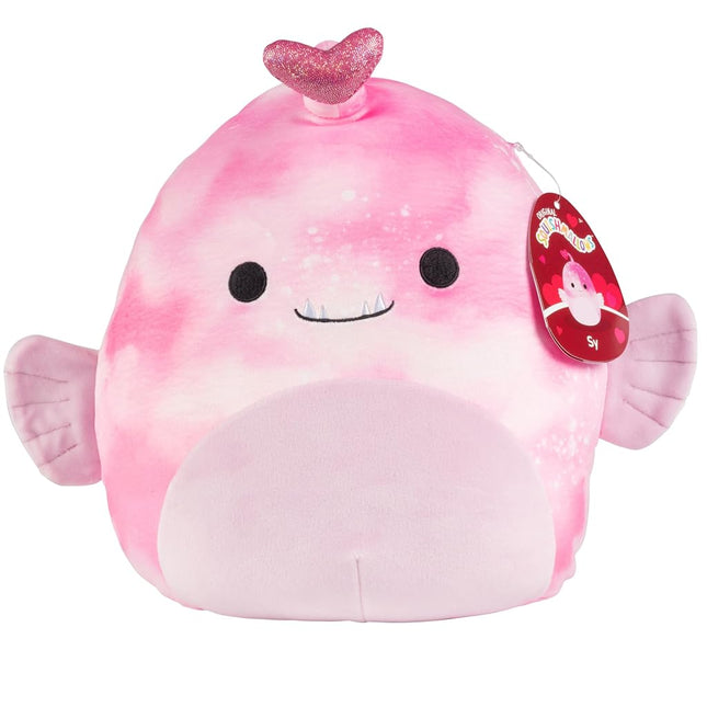 Squishmallows Original 10-Inch Sy The Easter Pink Love Anglerfish Plush - Official Jazwares Mother's Day Plush - Collectible Soft & Squishy Stuffed Animal Toy -Gift for Moms, Women, Kids, Girls & Boys