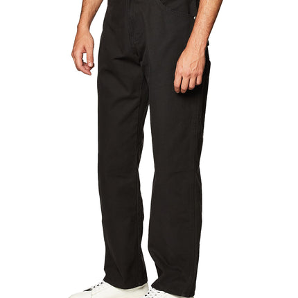 Dickies Men’s Relaxed Fit Sanded Duck Carpenter Jean, Black, 38W x 30L