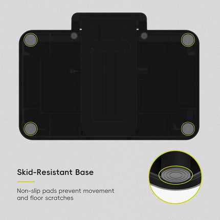 EKO 36+24L Dual Recycling Pedal Bin Kitchen Rubbish Bin, Matte Black