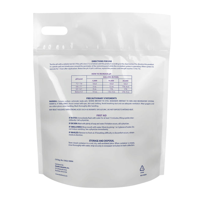 Augmentateur de pH Robelle 2210B pour piscines, 4,5 kg
