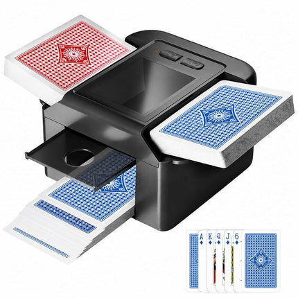 Automatic Card Shuffler for 1–2 Decks, Rechargeabl