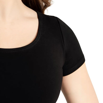 Capezio Women's classic athletic shirts, Black, L UK