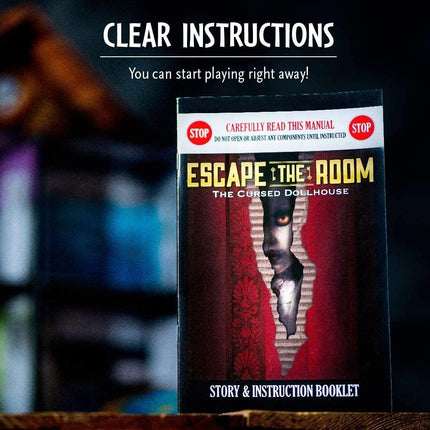 ThinkFun Escape the Room The Cursed Dollhouse, Mystery Escape Room Game, Brain Teaser for Adults & Teens Ages 13+