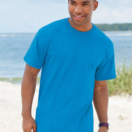 Fruit of The Loom Mens HD Cotton Short Sleeve Crew T-Shirt, M, Black