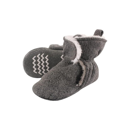Hudson Baby Baby Trapper Hat, Mitten and Bootie Set, Heather Charcoal, 18-24 Months
