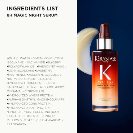 Kérastase Nutritive 8H Overnight Hair Serum for Dry of Frizzy Hair 90ml