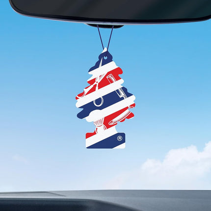 Little Trees Car Air Freshener I Hanging Tree Provides Long Lasting Scent for Auto or Home I Fresh Shave, 24 Count, (4) 6-Packs