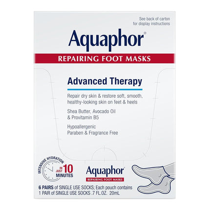 Aquaphor Repairing Foot Masks, Moisturizing Socks 