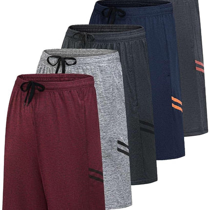 Mens Quick Dry Fit Dri-Fit Active Wear Athletic Performance Football Rugby 9 Inch Inseam Training Tennis Running Essentials Gym Shorts Hombre Stretch Fitness Casual Workout Tech Shorts -Set 6,M