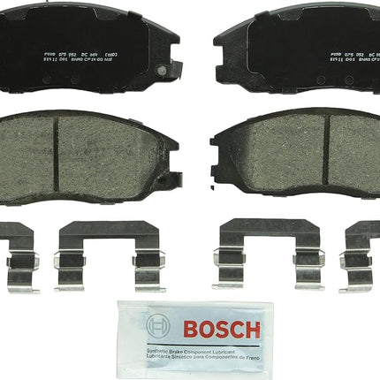 BOSCH BC864 QuietCast Premium Ceramic Disc Brake Pad Set - Compatible with Select Hyundai Santa Fe, XG300, XG350; Kia Sedona; FRONT