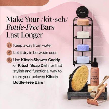 Kitsch Castor Oil Shampoo & Shea Butter Shampoo and Conditioner Set - 2pc