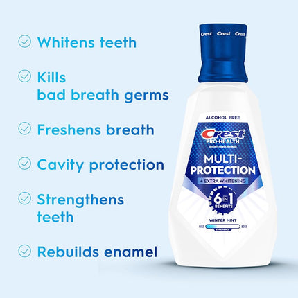 Crest Pro-Health Advanced Mouthwash with Extra Whitening Energizing Mint 31.9 Fluid Ounce
