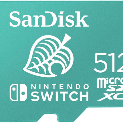 SANDISK microSD Card 512GB, Animal Crossing Leaf E