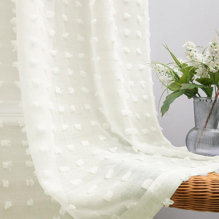 KOUFALL Cream Off White Curtains 96 Inches Long fo