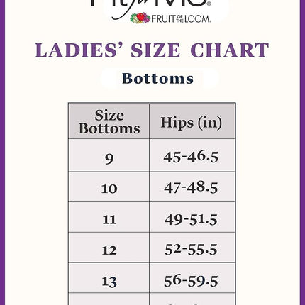 Fruit of the Loom Women's Breathable Underwear (Regular & Plus, Plus Size Hi Cut-Micro Mesh-6 Pack, 11