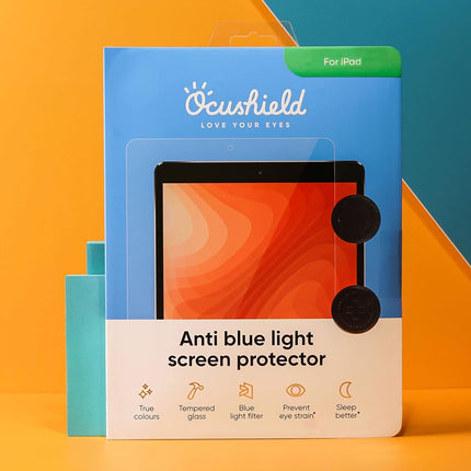 Ocushield Anti Blue Light Screen Protector for iPad Mini 7 (2024) & iPad Mini 6 (2021) 8.3" - 9H Tempered Glass Blocks UV & Blue Light, Anti-Glare, Anti-Bacterial, Designed by UK Optometrists