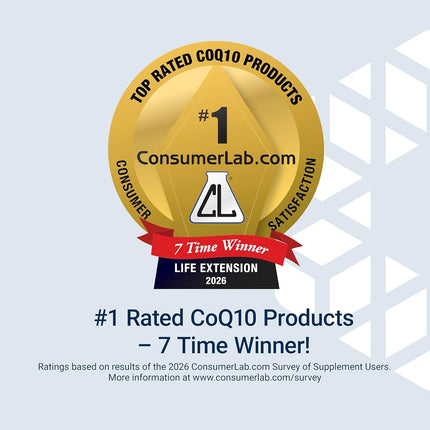 Life Extension Super Ubiquinol CoQ10 with Enhanced Mitochondrial Support 50mg, 30 Soft Gels (01427)