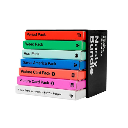 Cards Against Humanity Nasty Bundle 6 Extra Disgusting Themed Packs