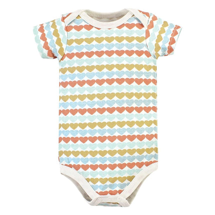 Lot de 5 bodys en coton unisexe Hudson Baby, Magical Rainbow, 6-9 mois