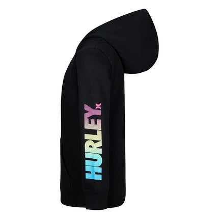 Hurley Boys' One and Only Pullover Hoodie, Black/Multi, 3T