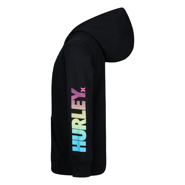 Hurley Boys' One and Only Pullover Hoodie, Black/Multi, 5