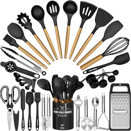 Umite Chef Kitchen Utensils Set- 34PCS Silicone Co