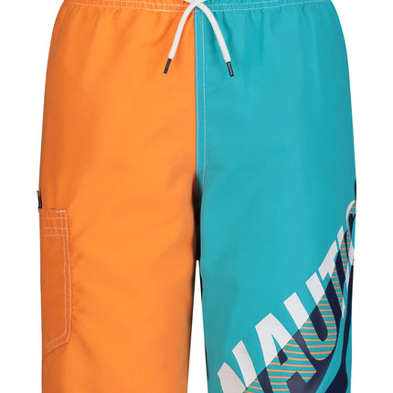 Nautica Boys' Swim Trunk with UPF 50+ Sun Protecti