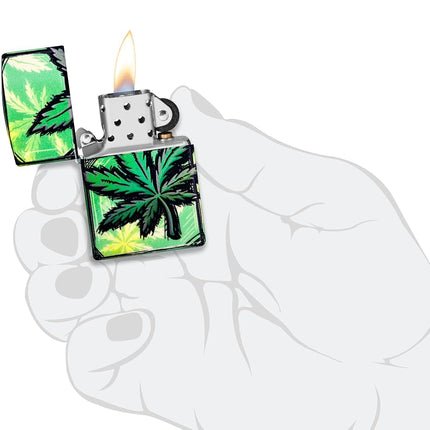 Zippo Love Drip Design 540 Color Glow in The Dark Pocket Lighter
