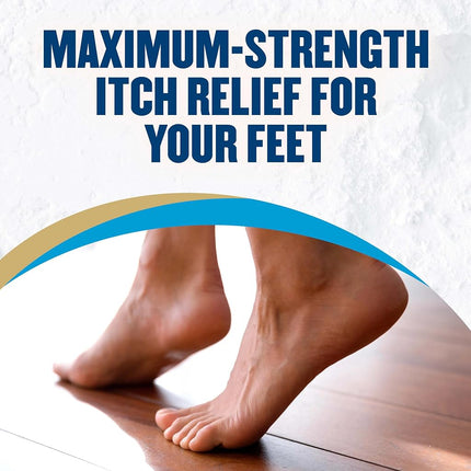 Gold Bond Medicated Talc-Free Foot Powder 10 oz, Maximum Strength Odor Control & Itch Relief